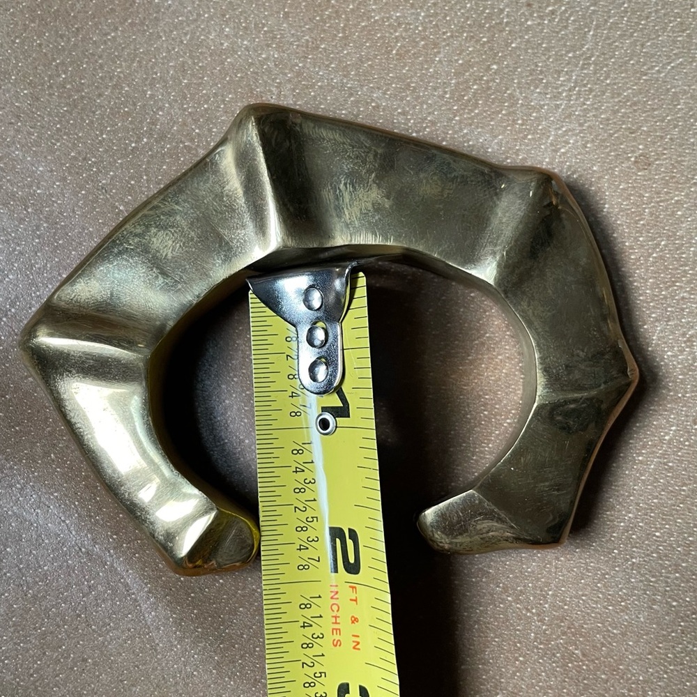 Ulla Johnson brass cuff gold statement bracelet bangle boho chunky sculptural - Picture 7 of 8